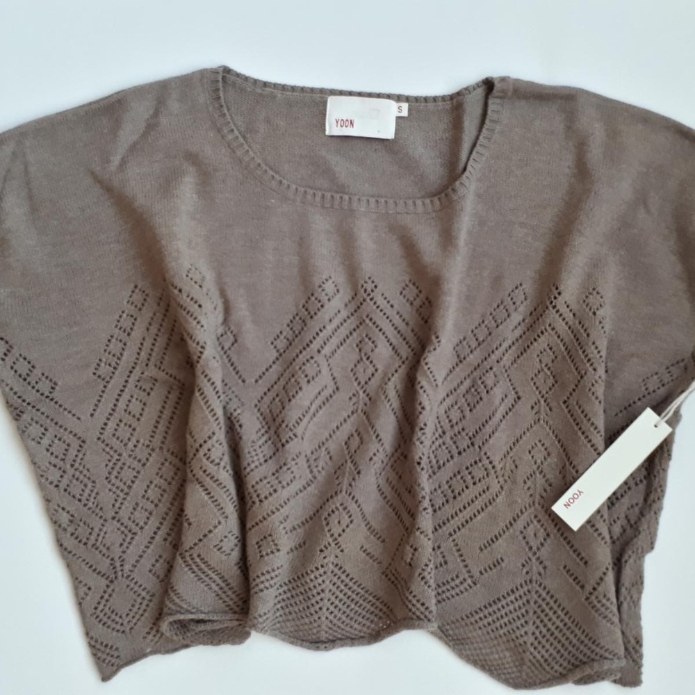 Yoon Sweater Taupe Wool Cashmere Blend